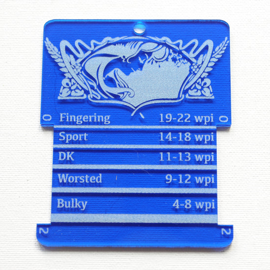 Spinners Control Card/ WPI tool - Clear and Various Colored Acrylic ... Spinners Control Card/ WPI tool - Clear and Various Colored Acrylic ...