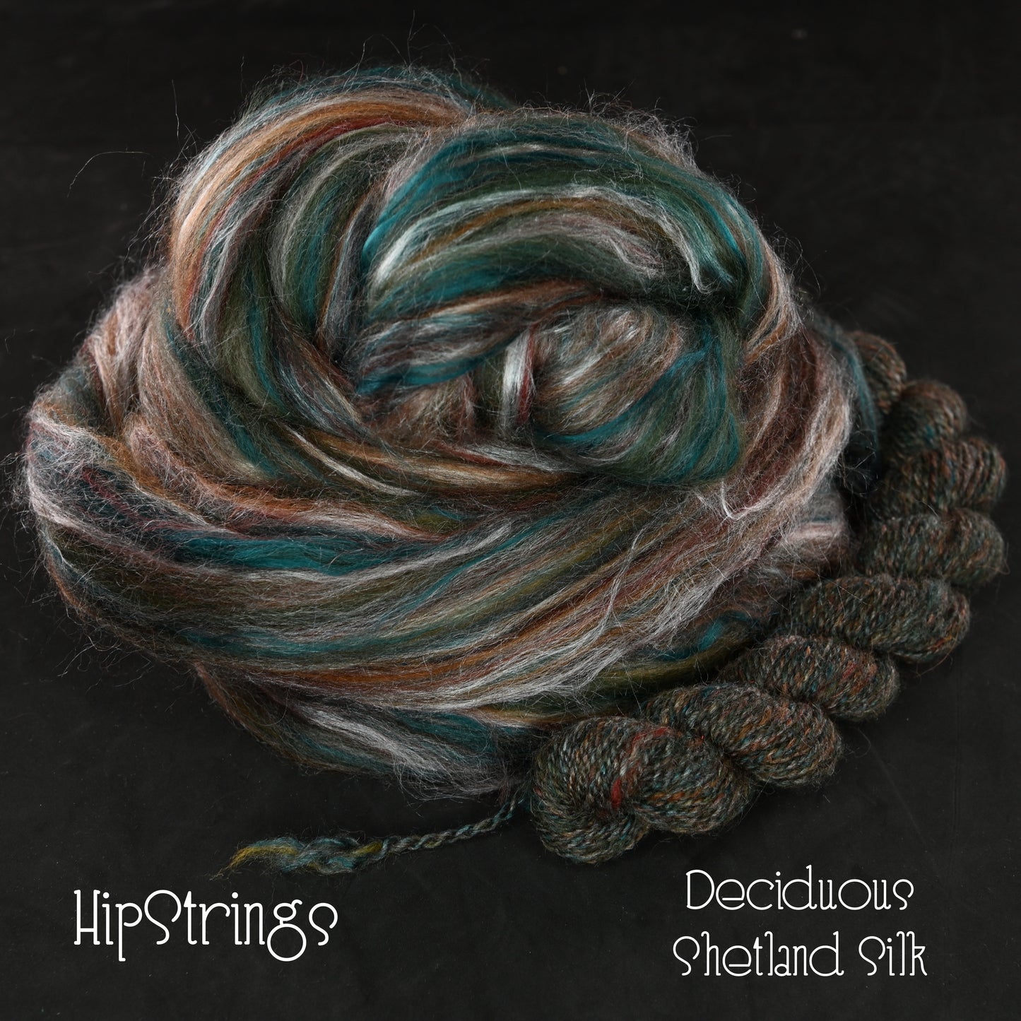 Deciduous Shetland Silk Signature Blend Combed Top - 4 oz