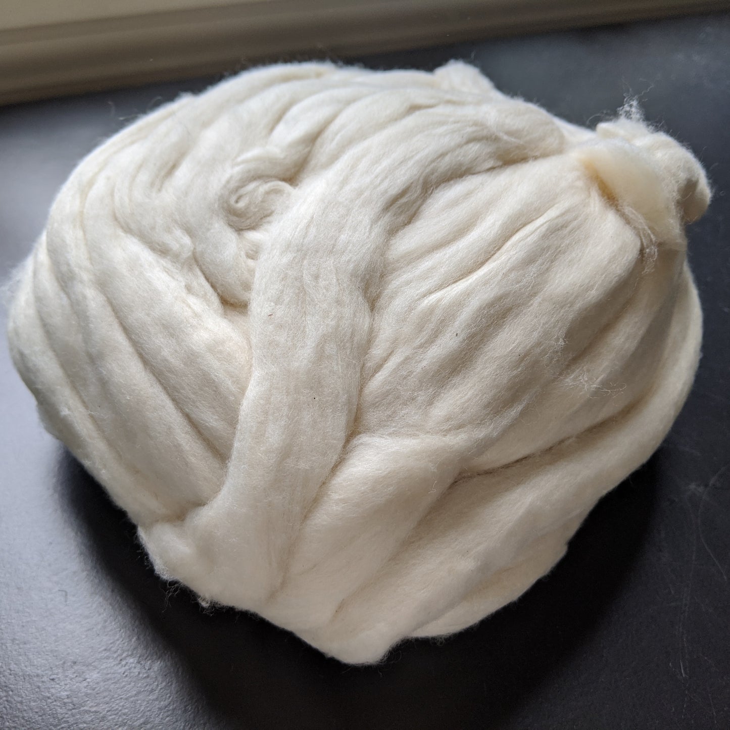 EZ Spin Pima White Cotton Carded Sliver - 4 ounces