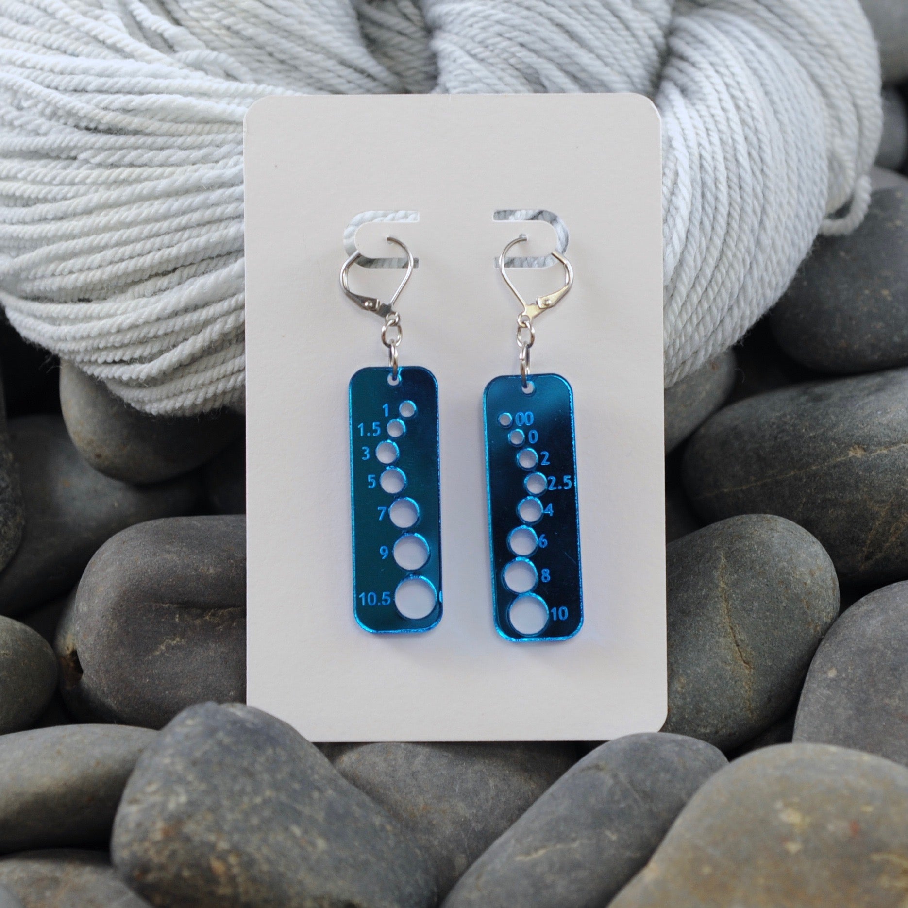 Glass deals gauge earrings