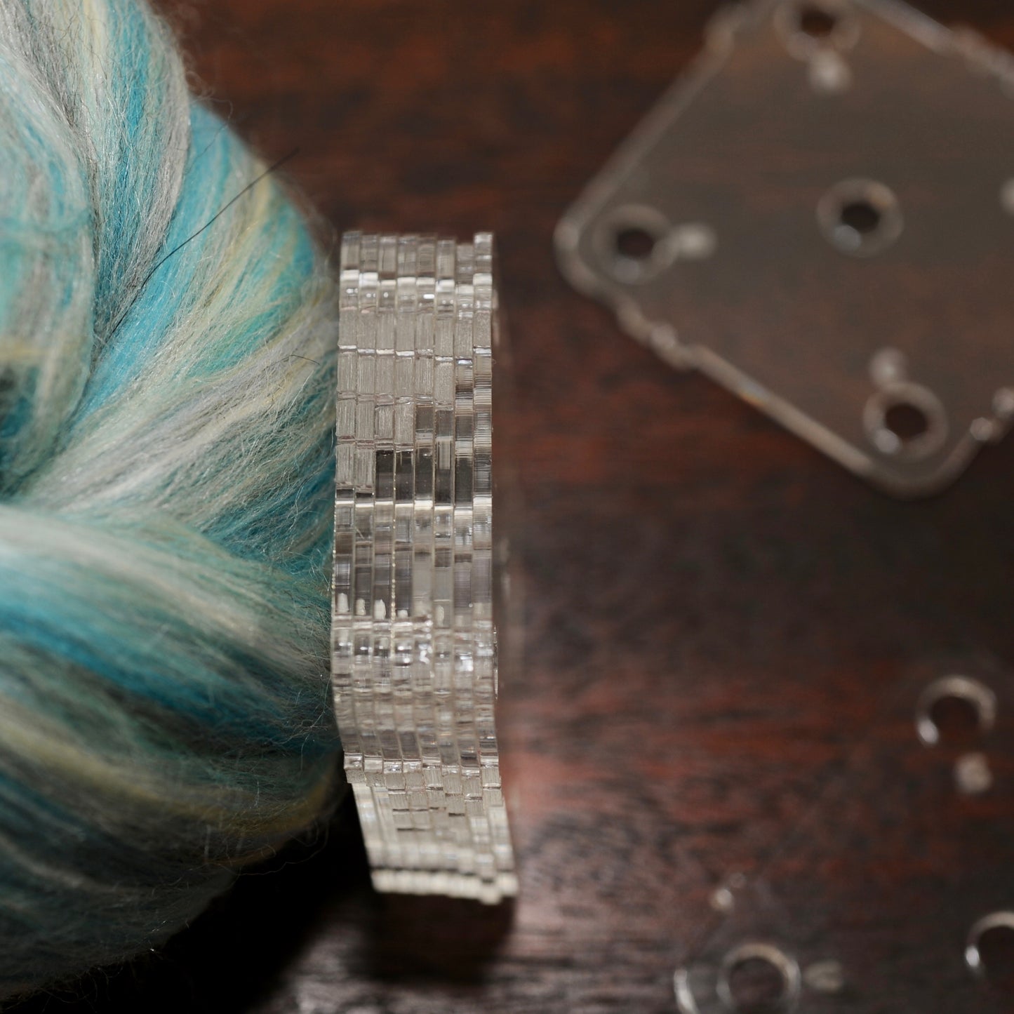 Acrylic Weaving Cards - Set of 12, 1.75 inches