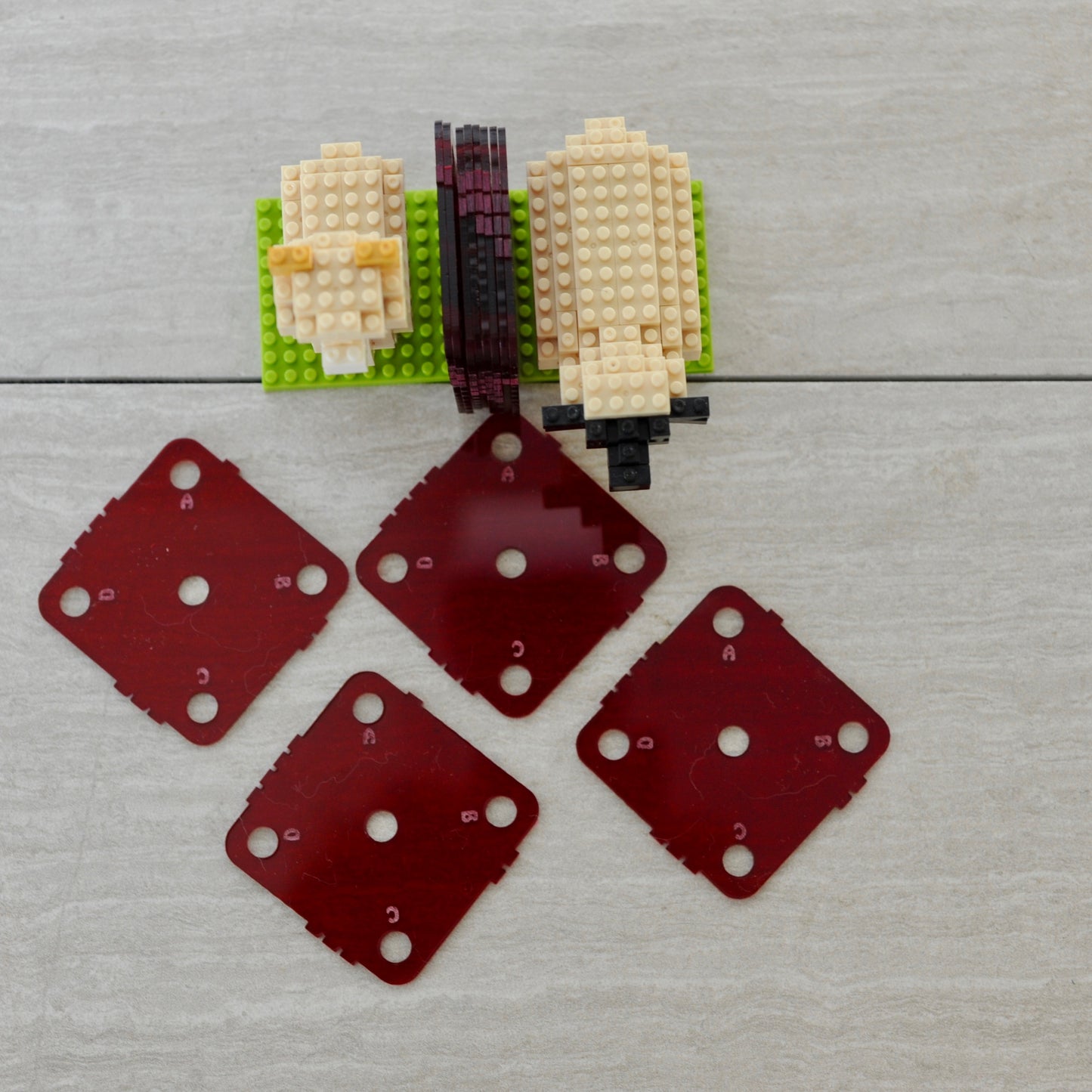 Acrylic Weaving Cards - Set of 12, 1.75 inches