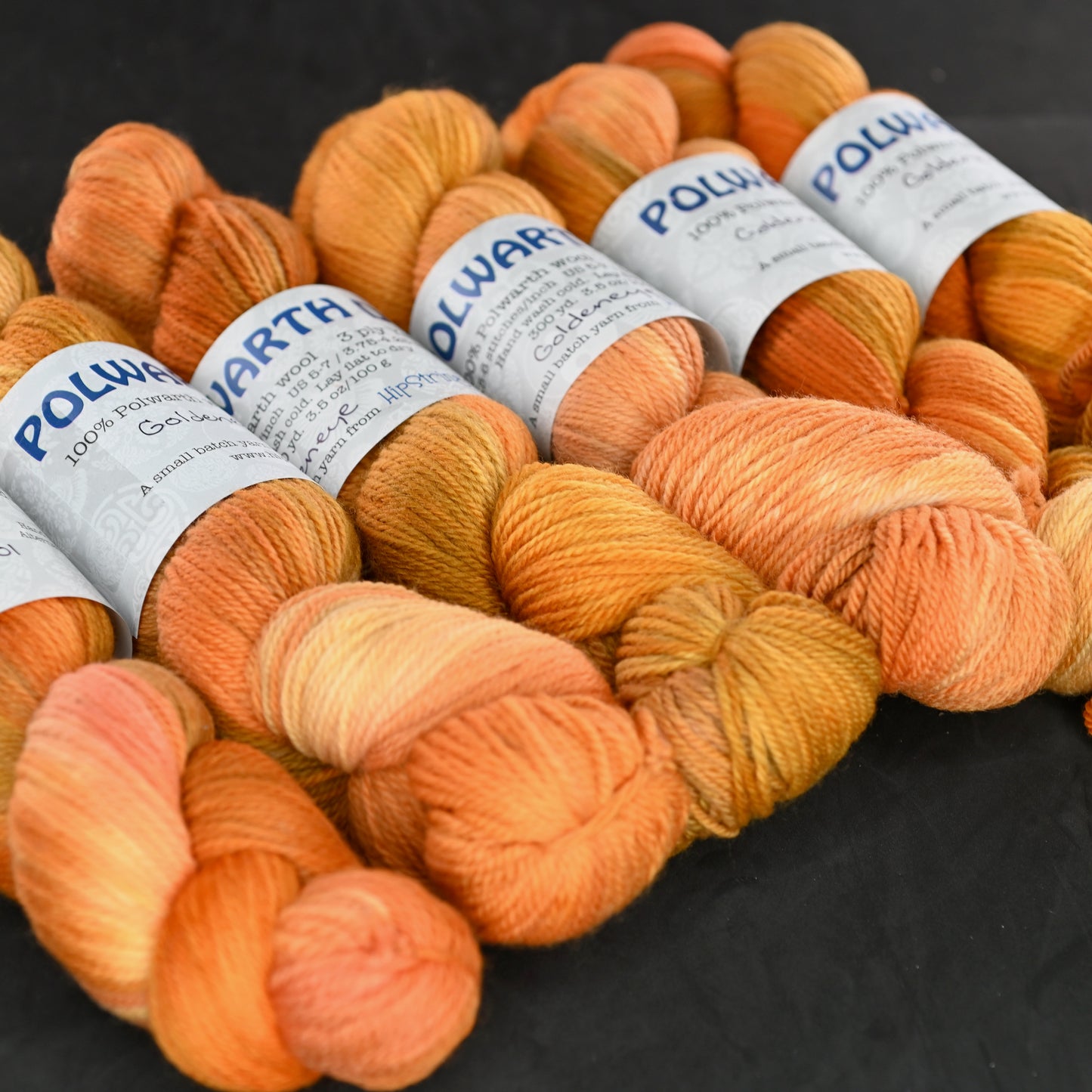 Goldeneye on Hand Dyed Polwarth wool DK yarn - 100 g