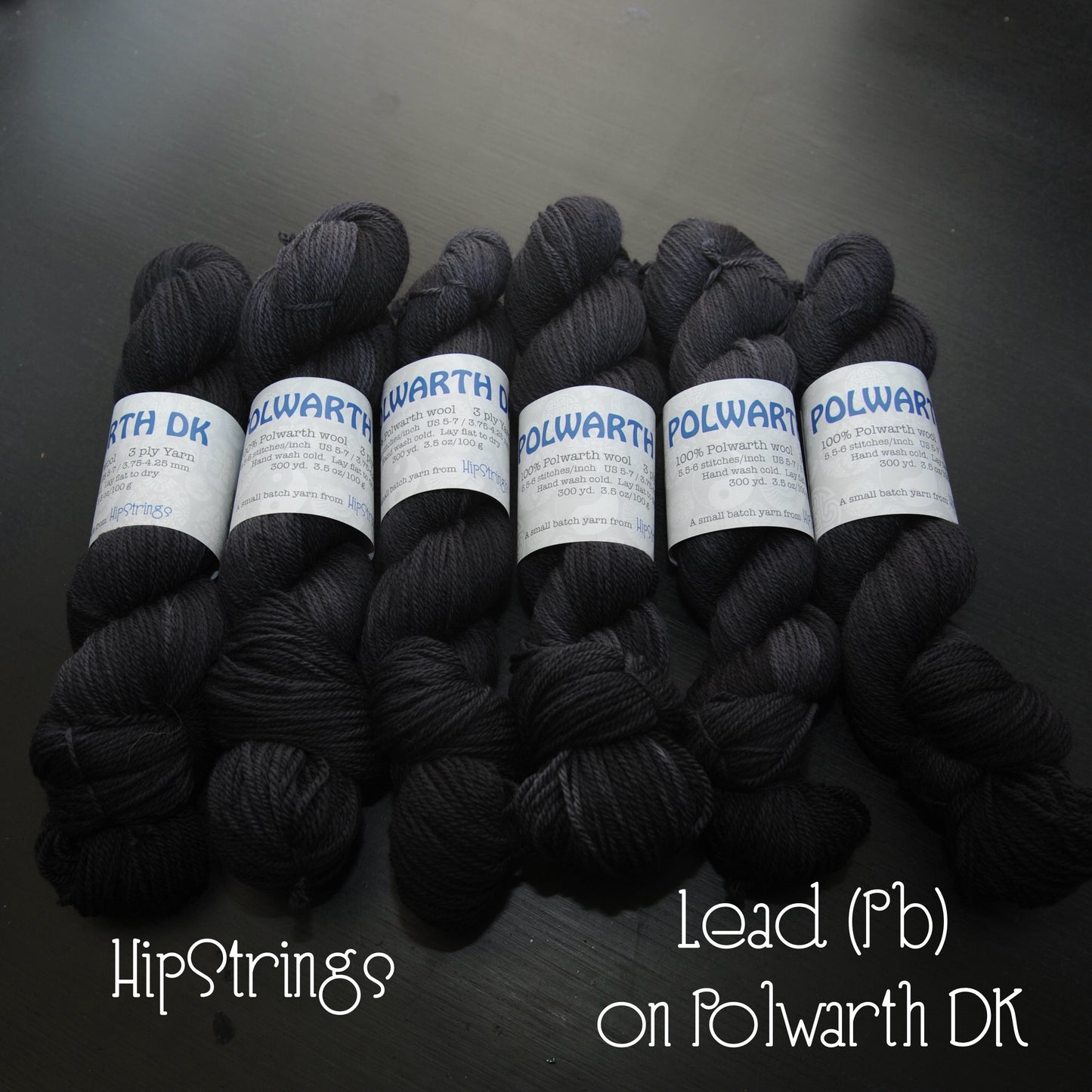 Lead (Pb) on Polwarth DK wool yarn - 100 g