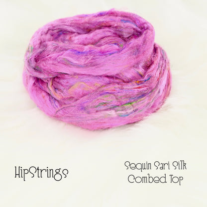Sari Silk Combed Top by the oz
