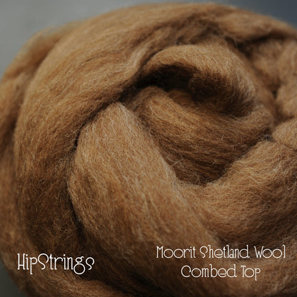 Natural Shades of Shetland Combed Wool Top 4 oz
