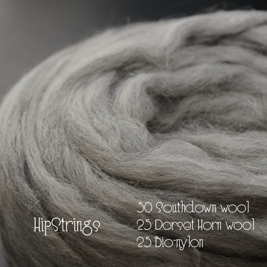 Southdown Wool/Dorset Horn Wool/Bio-Nylon Signature Blend Combed Top - 4 oz