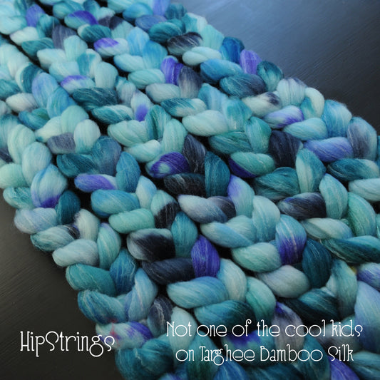 Not One of the Cool Kids on Hand Dyed Targhee/Bamboo/Silk Combed Top - 4 oz