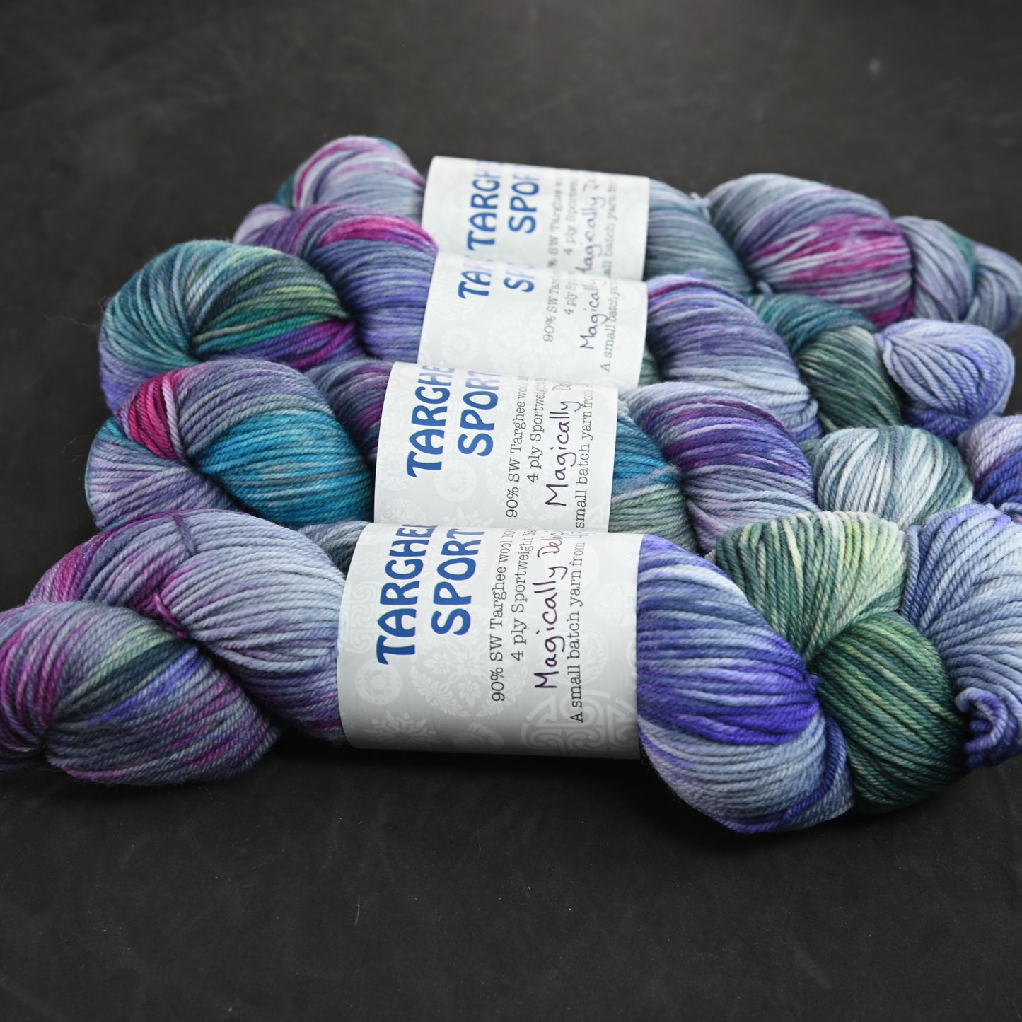 Magically Delicious on Hand Dyed SW Targhee Sport Yarn - 300 yd/100 g
