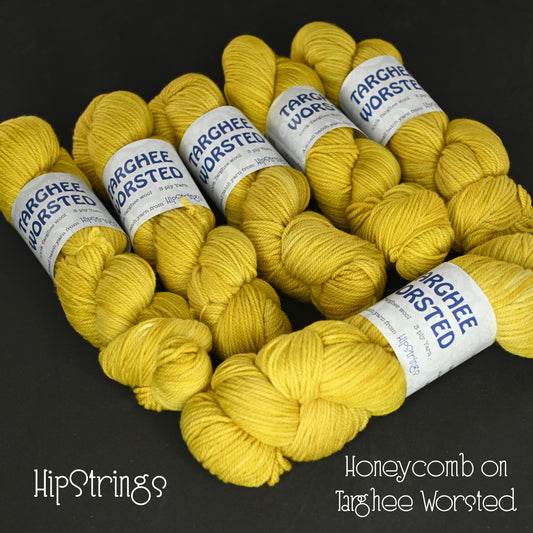 Honeycomb on Targhee Wool Worsted Yarn - 230 yd/100 g