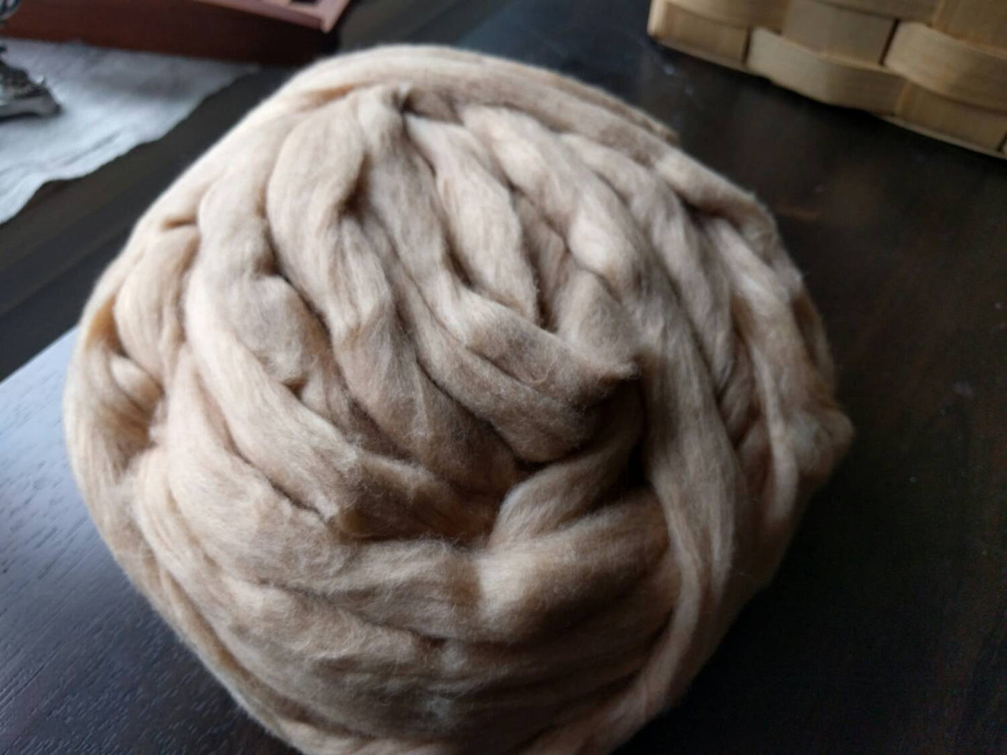 EZ Spin Pima Brown Cotton Carded Sliver - 4 ounces